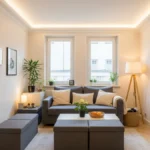 Como decorar uma sala pequena para que ela pareça maior