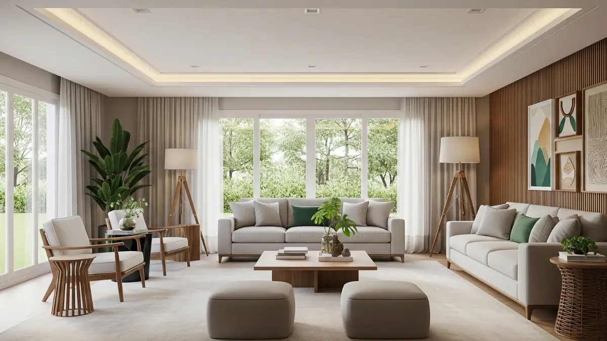 Ambientes modernos e elegantes com as tendências de decoração 2025.