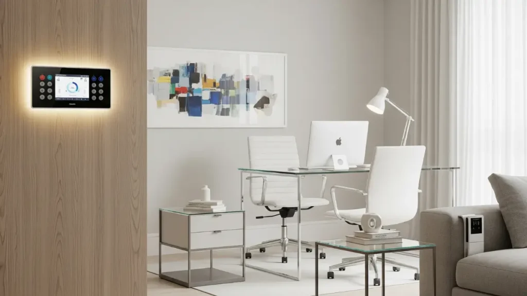 Tecnologia integrada às tendências de decoração 2025.