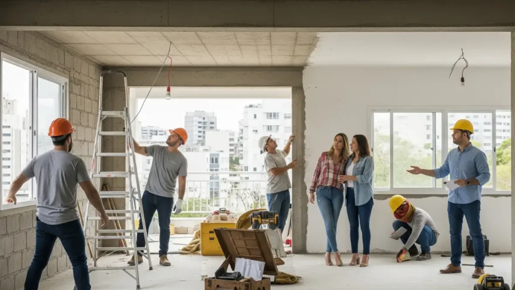 duração de reforma de apartamento